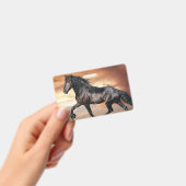 Badge Beau Cheval Noir (À main)