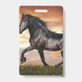 Badge Beau Cheval Noir (Arrière)