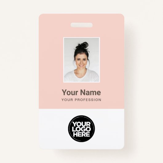 Badge Beauté chic or heure rose nom féminin (Devant)