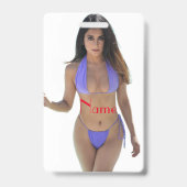 Badge Beauté de Bikini aux Cheveux Noirs Thunder_Cove (Arrière)