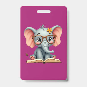 Badge Bébé éléphant sage