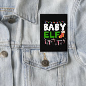 Badge Bébé Elfe Noël Design de vacances-84608 (Insitu)