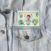 Badge Bébé tropical Animaux Bouton Anniversaire de enfan (Insitu)