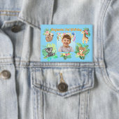 Badge Bébé tropical Animaux Bouton Anniversaire de enfan (Insitu)