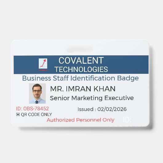 Badge Bedrijf|Professioneel|Onderneming|Kantoor (Voorzijde)