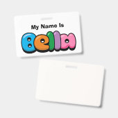 Badge Bella (Avant & arrière)