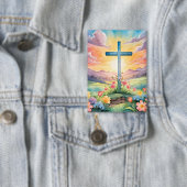 Badge Belle aquarelle de Pâques (Insitu)