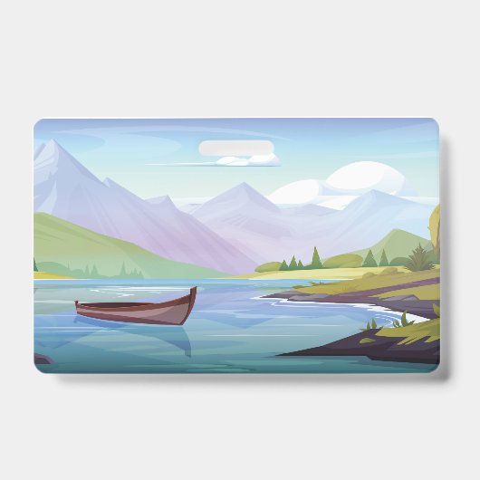 Badge Belle montagne avec lac (Avant)