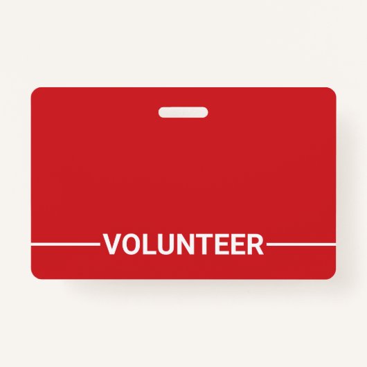 Badge Bénévole de Red Blank (Devant)