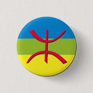 badge berbere amazigh ronde button 3,2 cm