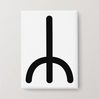 Badge BERKANA Rune nordique (Bouleau, Croissance, Renais