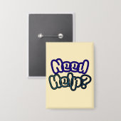 Badge Besoin d'aide ? (Recto/Verso)