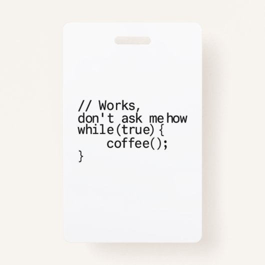 Badge besoin de vacances et de café au bureau (Devant)