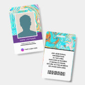 Badge Best Card Presentation ID Card for work (Recto et verso)
