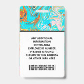 Badge Best Card Presentation ID Card for work (Dos)