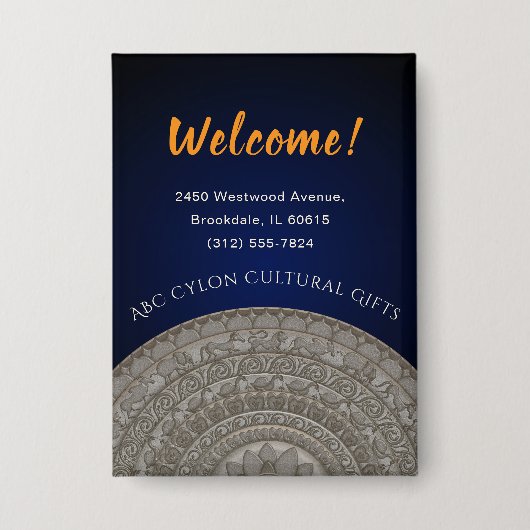 Badge Bienvenue au Sri Lanka (Recto)