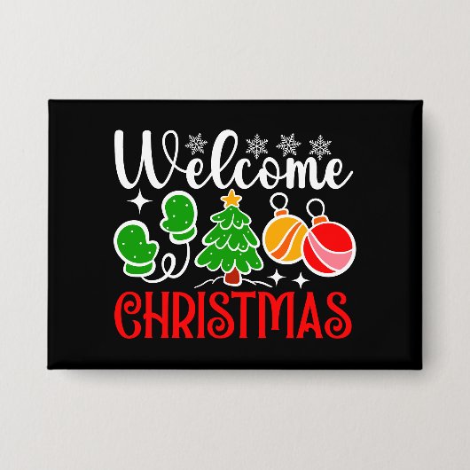 Badge Bienvenue Noël-63758 (Recto)