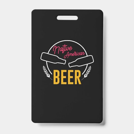 Badge Bière amérindienne (Avant)
