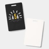 Badge Bières par jour (Avant & arrière)