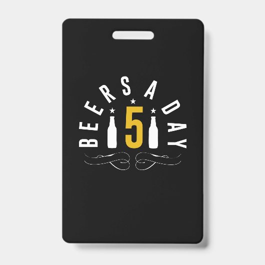 Badge Bières par jour (Avant)