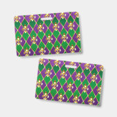 Badge Bijoux Fond Mardi Gras (Avant & arrière)