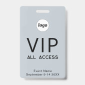 Badge Billet d'accès VIP à tous les événements Simple Lo (Arrière)
