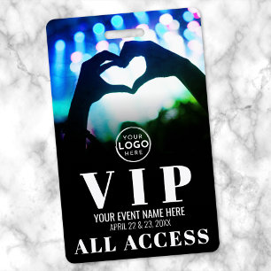 Badge Billet de concert VIP pour événement à accès libre