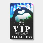 Badge Billet de concert VIP pour événement à accès libre (Arrière)