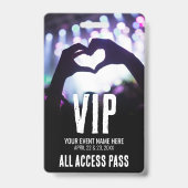 Badge Billet VIP Accès Illimité Événement (Avant)