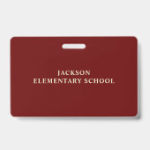 Badge Billetterie rétro Studios École enseignant Passe H (Dos)