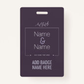 Badge Biologique voulez-vous m'épouser orion nebula ÉDIT (Dos)