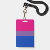 Badge Bisexual pride (Avant avec lanière)