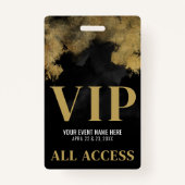 Badge Black Gold Event VIP (Devant)