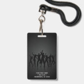 Badge Black & Gold VIP All Access Concert (Arrière avec lanière)