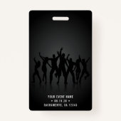 Badge Black & Gold VIP All Access Concert (Dos)