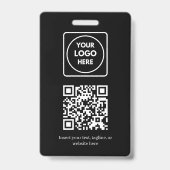 Badge Black QR Code | Modern Business Logo Design (Arrière)