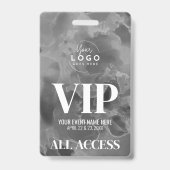Badge Black White Logo VIP Event (Avant)