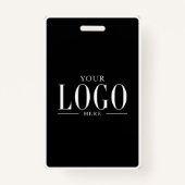 Badge Black White Modern Business Logo Photo Salon Spa  (Devant)