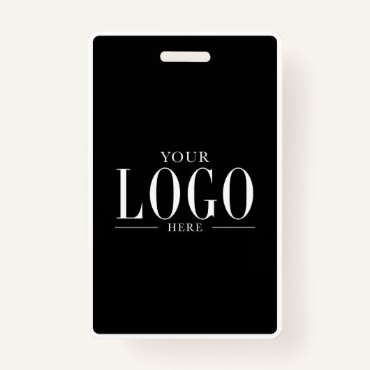 Badge Black White Modern Business Logo Photo Salon Spa  (Devant)