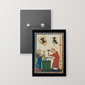 Badge Blacksmith Forge Casque Art Médiéval (Recto/Verso)