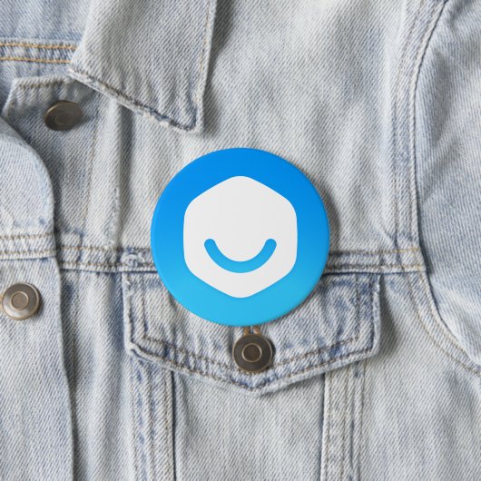 Badge blanc/bleu (En situation)