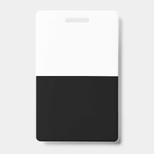 Badge Blanc noir do-it-yourself Modèle photo texte perso
