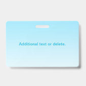 Badge Bleu ciel (couleur changeable!) Ombre & motif de t (Arrière)