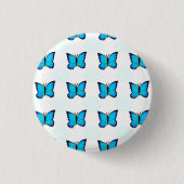 Badge Bleu Papillon (Devant)