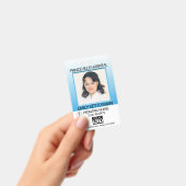 Badge Bleu - Photo Médicale - Infirmière (Manuel / portable)