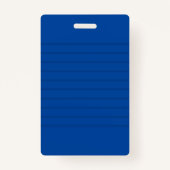 Badge Bleu Stripes en Coque Mon sourire n'est pas éviden (Dos)