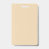 Badge Bleu uni couleur sable clair beige blanc (Arrière)