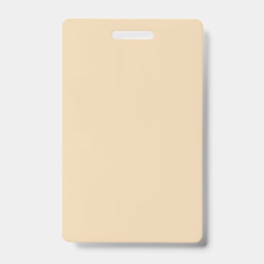Badge Bleu uni couleur sable clair beige blanc (Avant)
