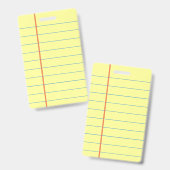 Badge Bloc-notes juridique (Avant & arrière)