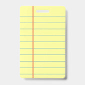 Badge Bloc-notes juridique (Arrière)